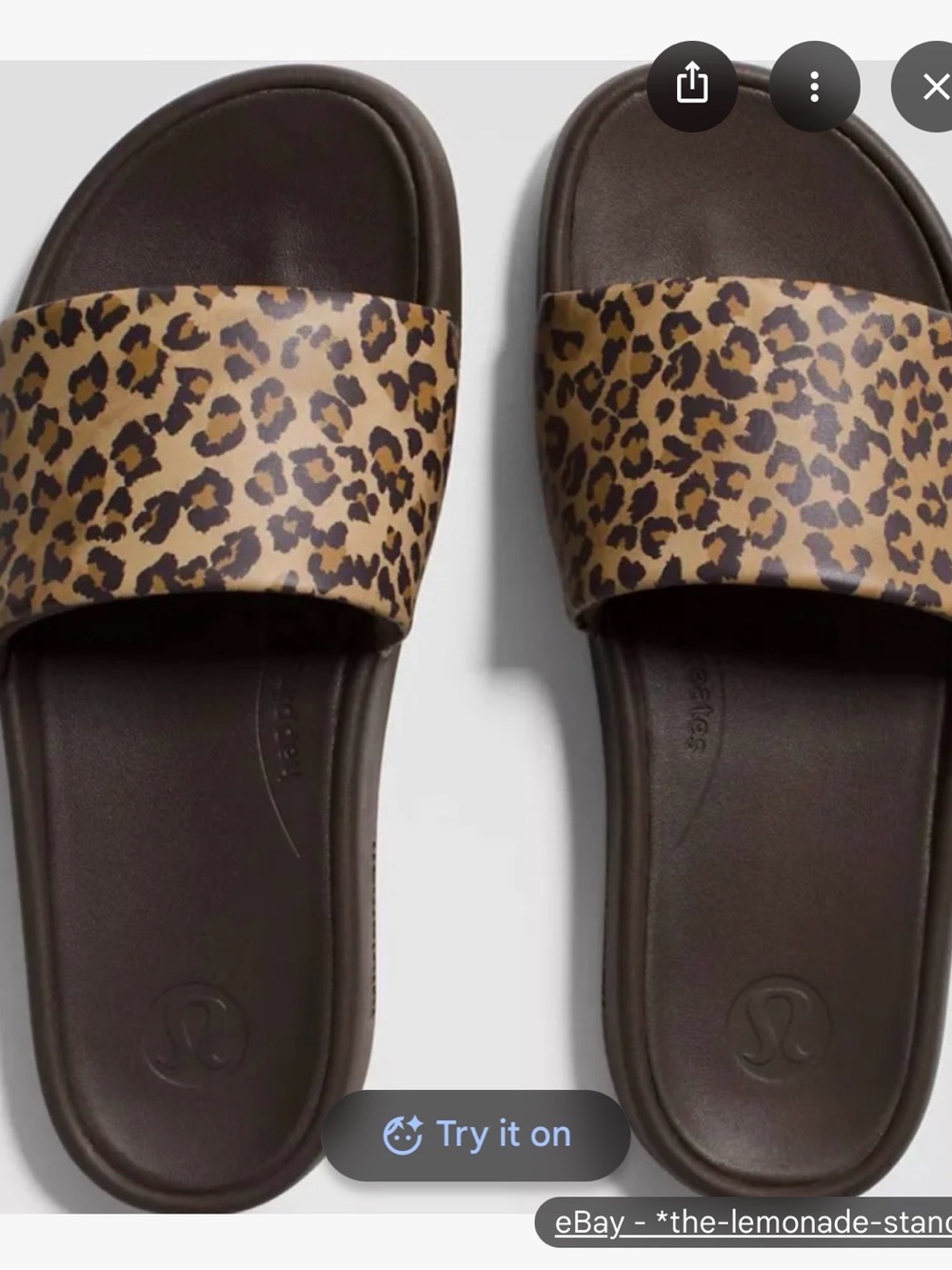Lululemon NWT Leopard Restful Slide